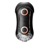 Мастурбатор Tenga Flip Orb Strong — Orange Crash, з можливістю зміни тиску та стимулювальними кулька