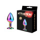 Металева анальна пробка MAI Attraction Toys №73 Rainbow