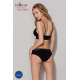 Трусики с широкой резинкой и кружевом Passion PS001 PANTIES black, size M