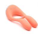 Вибратор для пар KISTOY Martin Orange, два мотора, крепление на член, диаметр 32мм