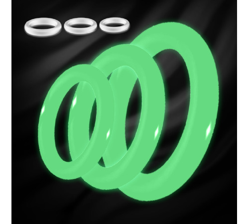 Набір ерекційних кілець силікон білий