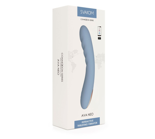 Смарт-вібратор з пульсацією Svakom Ava Neo, 15 режимів роботи, водонепроникний