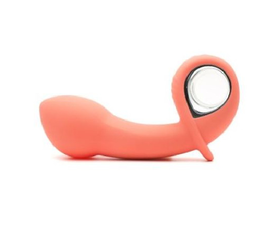 Анальний вібратор KISTOY Klein Orange з кінчиком, що надувається, unisex, діаметр 35-50мм