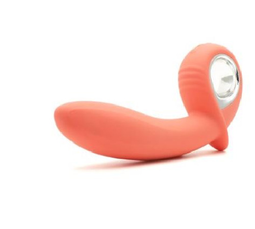 Анальний вібратор KISTOY Klein Orange з кінчиком, що надувається, unisex, діаметр 35-50мм