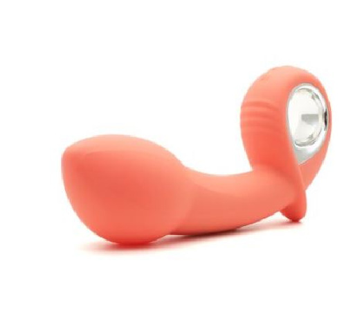 Анальний вібратор KISTOY Klein Orange з кінчиком, що надувається, unisex, діаметр 35-50мм