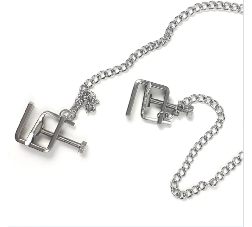 Зажимы для сосков Струбцина с цепочкой