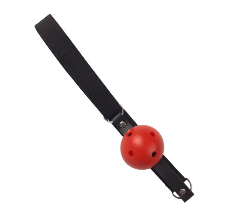 Кляп із пластиковою кулею на гумці