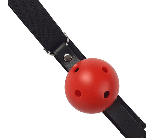 Кляп із пластиковою кулею на гумці