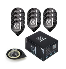 Ультратонкие презервативы Double Benefit 0.01 Air Thin, Черные 10 шт