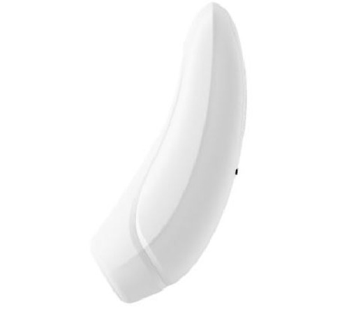 Вакуумный клиторальный стимулятор Satisfyer Curvy 1+ White с управлением через интернет