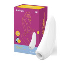 Вакуумный клиторальный стимулятор Satisfyer Curvy 1+ White с управлением через интернет