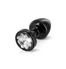 Пробочка Diogol Anni R Clover Black Кристалл 30мм, 4 кристалла Swarovsky в виде листка клевера