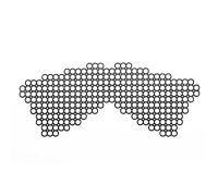 Маска на лицо Bijoux Indiscrets - Erika Mask, виниловая, клеевое крепление, без завязок