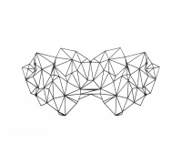 Маска на лицо Bijoux Indiscrets - Kristine Mask, виниловая, клеевое крепление, без завязок