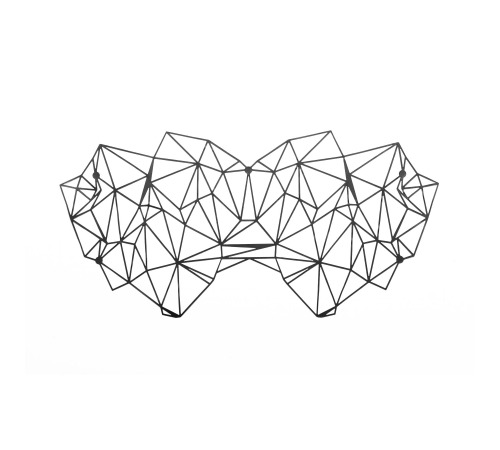 Маска на лицо Bijoux Indiscrets - Kristine Mask, виниловая, клеевое крепление, без завязок