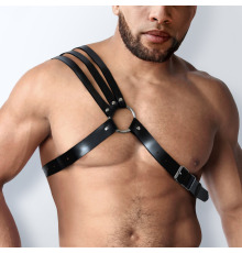 Мужская портупея Алфред, размер XS-M, натуральная кожа