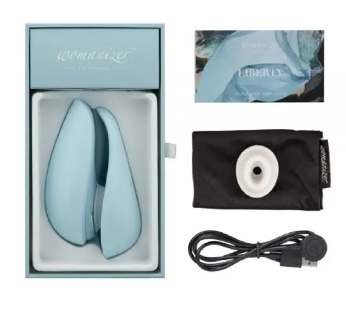 Безконтактний стимулятор клітора Womanizer Liberty Powder Blue