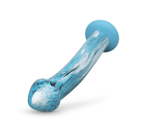 Стеклянный дилдо Gildo - Ocean Ripple Glass Dildo