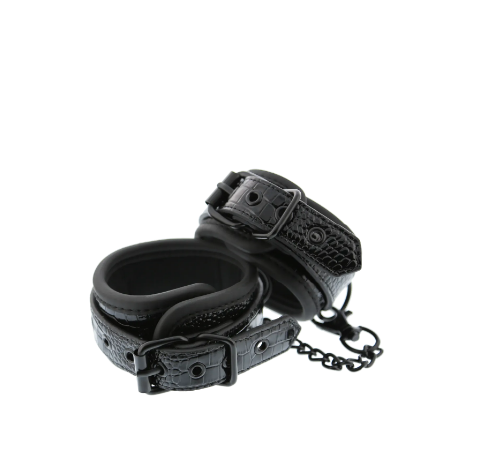 Оковы BLAZE LUXURY ANKLE CUFF CROCO BLACK