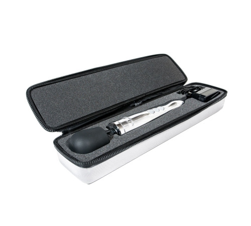 Вибромассажер DOXY Die Cast Polished (Silver), очень мощный, питание 220В, металлический корпус