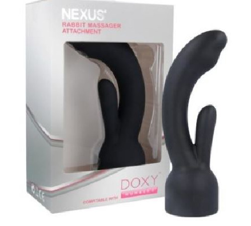 Насадка для вибромассажера Doxy Number 3 - Nexus Rabbit Massager в виде вибратора-кролика