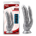 Фаллоимитатор двойной Chisa Dark Muscle 8.0 Dildo-Silver