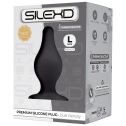 Анальная пробка SilexD (Model 2 size L) двухслойная, силикон+Silexpan, диаметр 4,5см