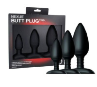 Набір анальних пробок Nexus Butt Plug Trio, макс. діаметр 3–4–5 см