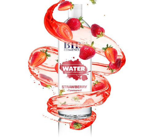 Змазка на водній основі BTB FLAVORED STRAWBERRY з ароматом полуниці (250 мл)