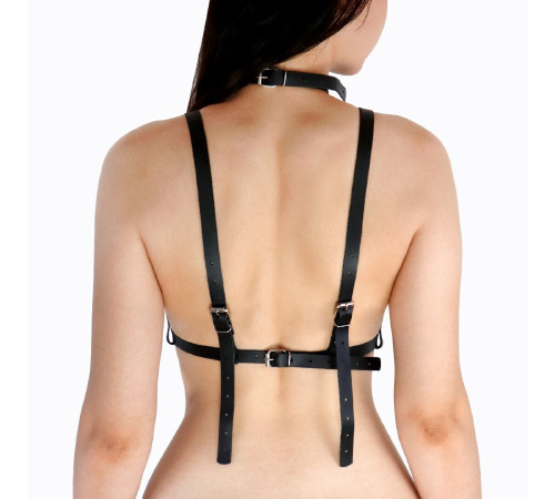 Женская портупея Art of Sex - Delaria Leather harness, Черный XS-M