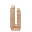 Двойной фаллоимитатор с вибрацией SilexD Double Gusto Vibro Flesh (Model 1 size 8