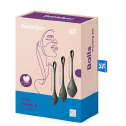 Набор йони бусин Satisfyer Yoni Power 2 Black, диаметр 2-2,5-3см, вес 22-44-73г