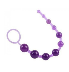 Анальная цепочка Basic Training Sassy 10 фиолетовая Chisa 