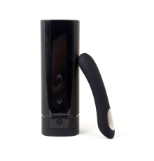 Интерактивный набор: мастурбатор + стимулятор точки G Kiiroo Onyx+ and Pearl 2 Couple Set Black