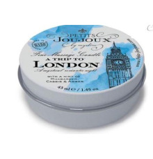 Массажная свечa Petits Joujoux - London - Rhubarb, Cassis and Ambra (43 мл) с афродизиаками