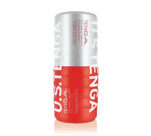 Мастурбатор Tenga US Double Hole Cup (двосторонній великий) з двома незалежними каналами