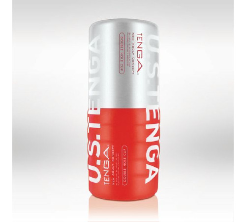 Мастурбатор Tenga US Double Hole Cup (двосторонній великий) з двома незалежними каналами