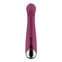 Вібратор з ротацією Satisfyer Spinning G-Spot 1 Red, плоский майданчик для стимуляції точки G