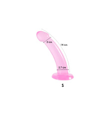 Фаллоимитатор на присоске Jiuxi, S, Розовый