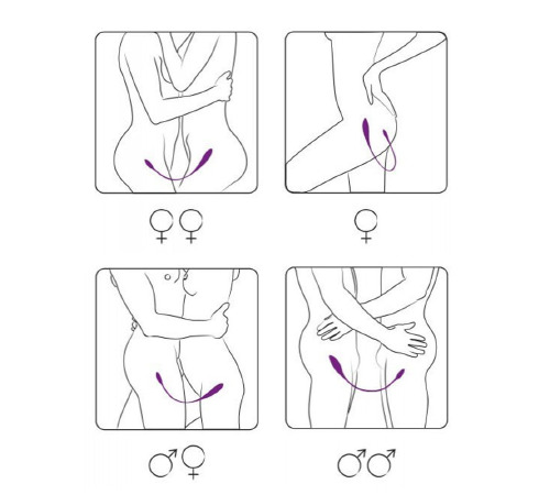 Вибратор двусторонний Adrien Lastic AD-2X с пультом LRS