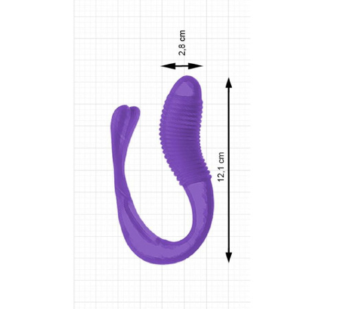 Вібратор для пар Adrien Lastic Mini Romeo II з пультом LRS і двома моторчиками