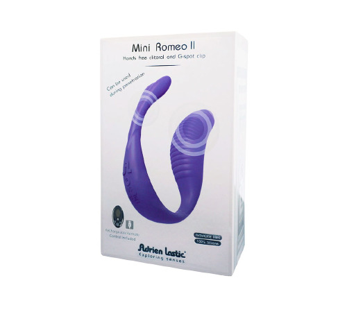 Вібратор для пар Adrien Lastic Mini Romeo II з пультом LRS і двома моторчиками