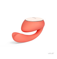 Смарт-вибратор LELO Ida Wave Coral Red, вагинально-клиторальный, технология WaveMotion, 2 мотора