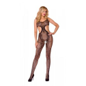 Бодистокинг из ажурной сетки с вырезами по бокам и доступом Casmir CA002 черный