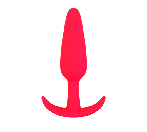 Анальная пробка Velvet Bullet L, бархатный силикон, цвет Красный