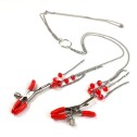 Затискачі для сосків з ланцюжком Red Nipple clamps