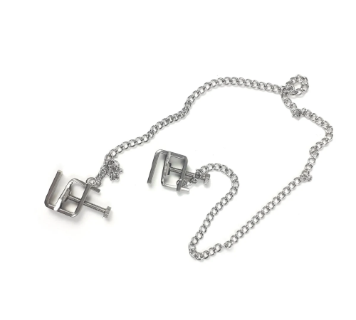 Зажимы для сосков Струбцина с цепочкой