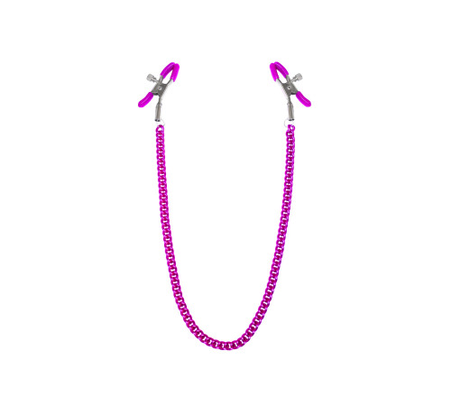 Зажимы для сосков с цепочкой Feral Feelings - Nipple clamps Classic, розовый