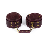 Преміум поножи LOVECRAFT фіолетові, натуральна шкіра, в подарунковій упаковці