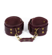 Премиум поножи LOVECRAFT фиолетовые, натуральная кожа, в подарочной упаковке